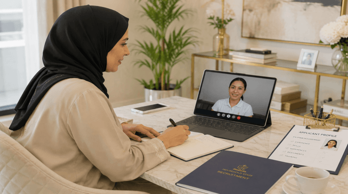 كيفية إجراء مقابلة مع عاملة منزلية | العنبر بلس